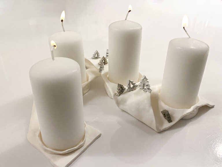 Moderner Adventskranz aus Fimo selber machen – Last Minute DIY in unter 1 Stunde